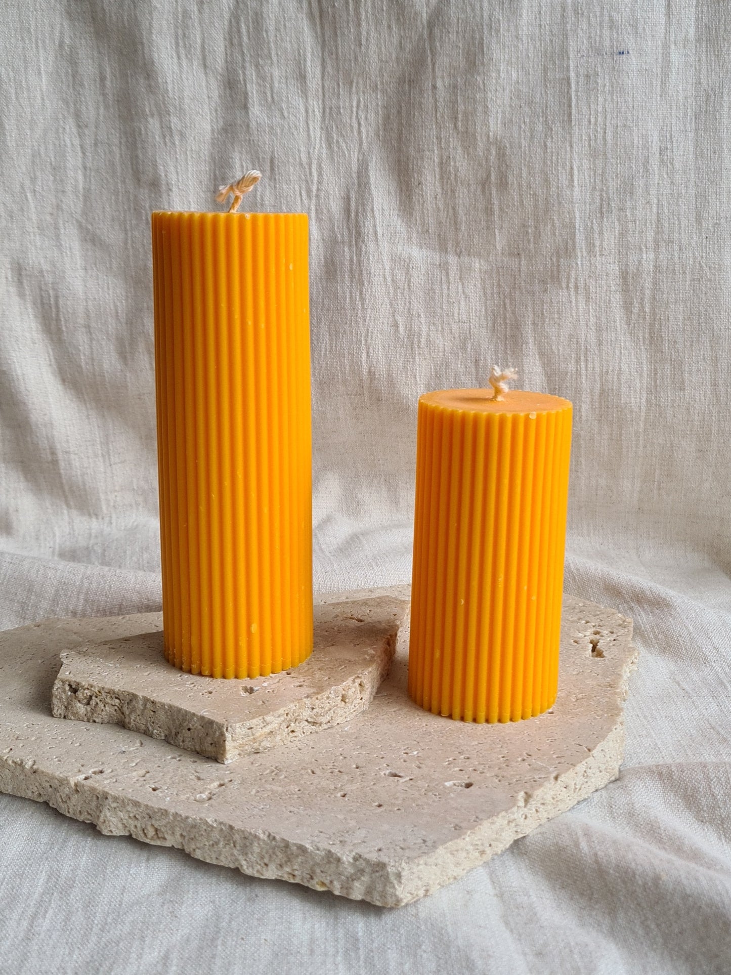 Ribbed Pillar Clearance Candles