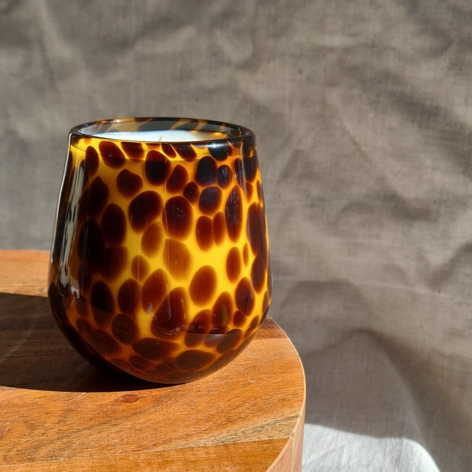 Small Renee Leopard Candle