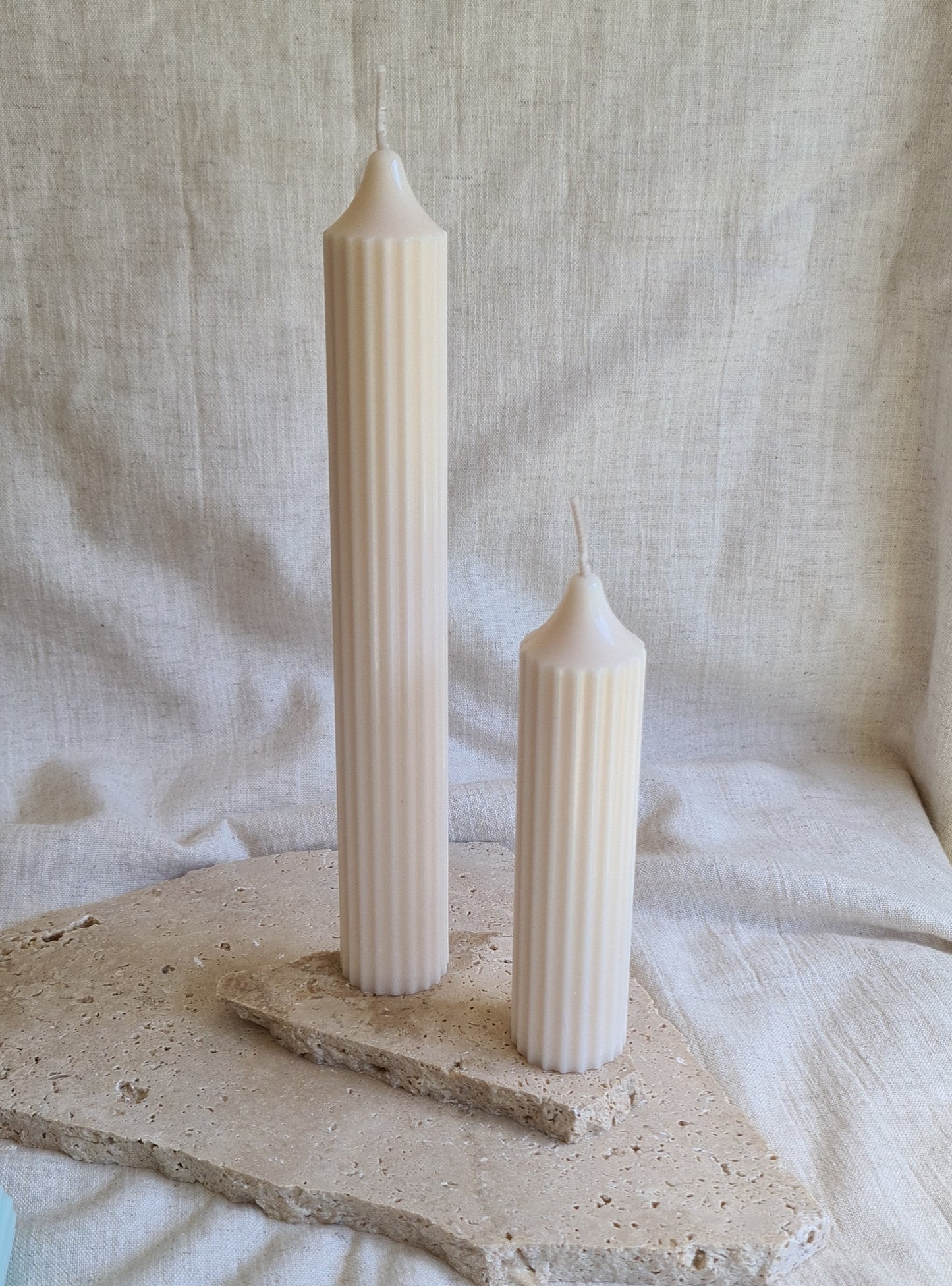 Pastel Pillar Candles