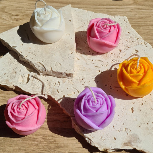 Small Rose Candle